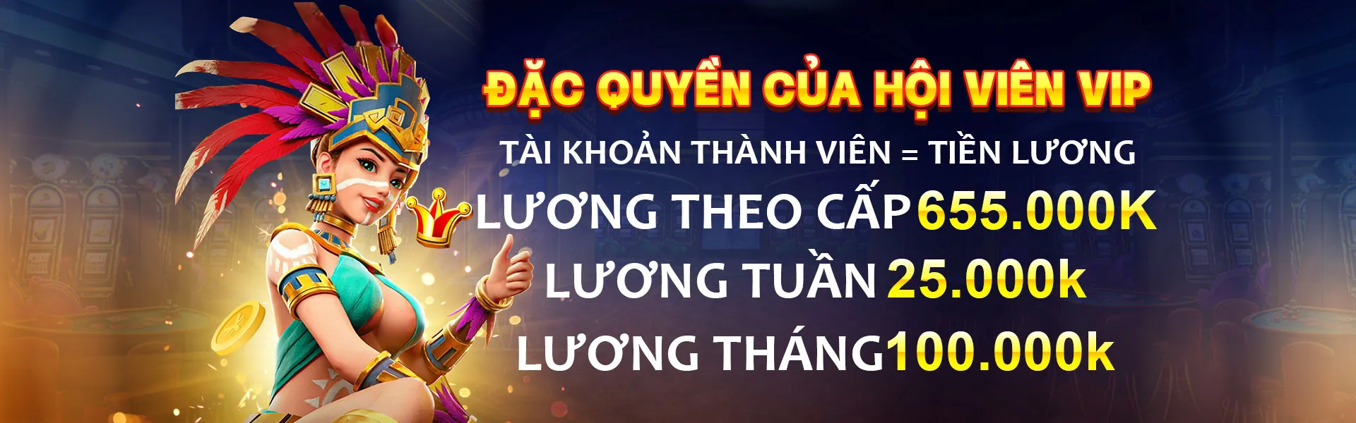 Hình ảnh sang trọng của chương trình VIP nextbet win