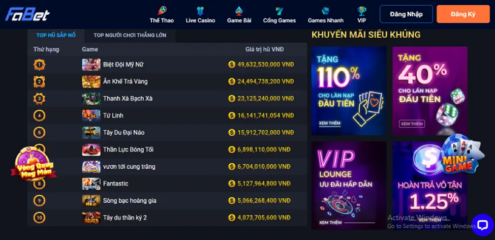 Hoàn trả nextbet win